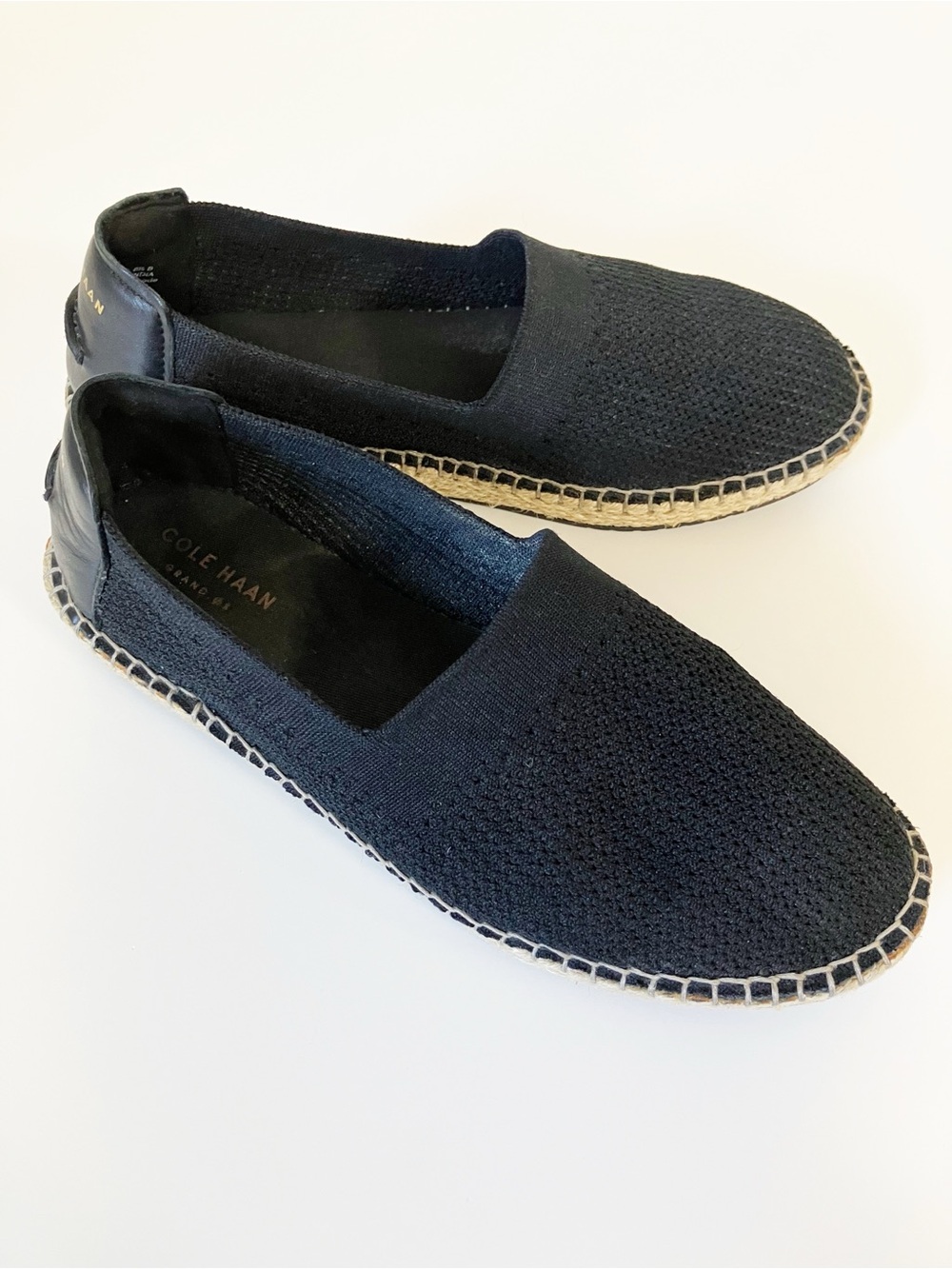Cole Haan | Black Cloudfeel Stitchlite Espadrilles 8.5 Boho Minimalist Neutral